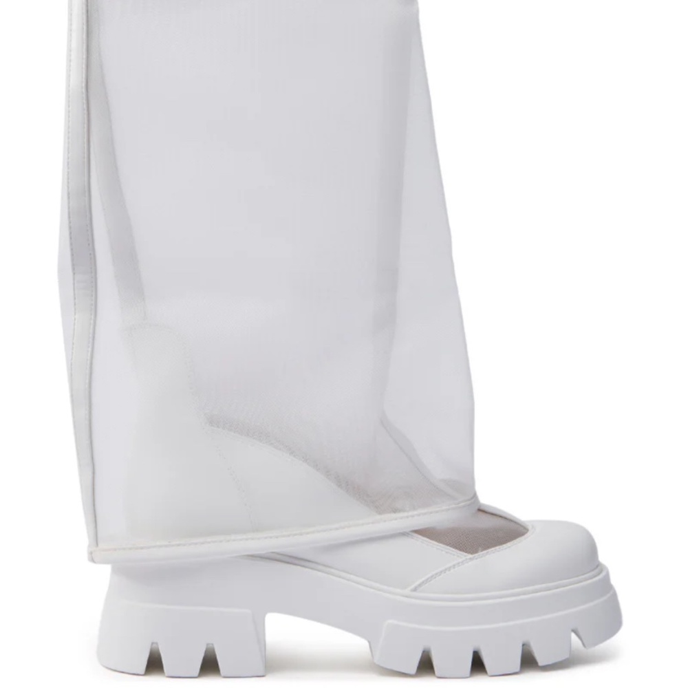 AZALEA WANG BAYE WHITE BOOT - 11 - Picture 4 of 5